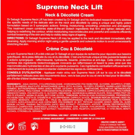 Dr Sebagh Supreme Neck Lift 50ml
