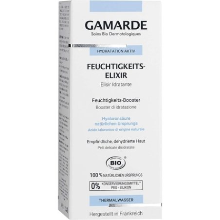 GAMARDE Bio-Cosmetics Moisturizing Elixir with Aloe Vera, Hyaluronic Acid and Hazelnut Oil 30ml