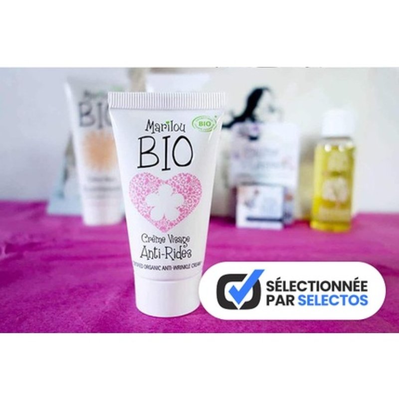 Organic Face Cream Anti-Wrinkle Sunflower Shea Butter and Almond 30ml