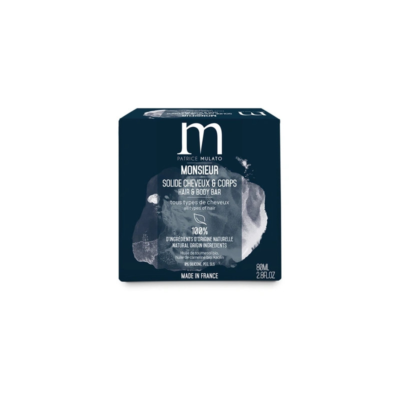 Mulato Solid Monsieur 2 In 1 Hair And Body - 80 Grams