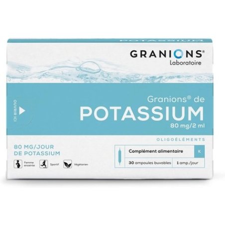 Granions Potassium Supplement to Reduce Muscle Weakness and Cramps