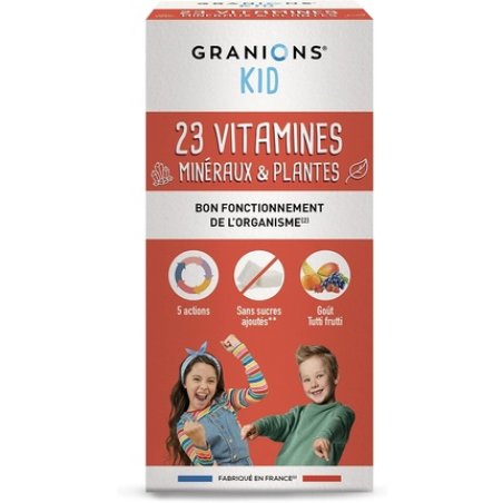 Granions Kid 23 Vitamins and Trace Elements with Magnesium, Zinc, and Beta