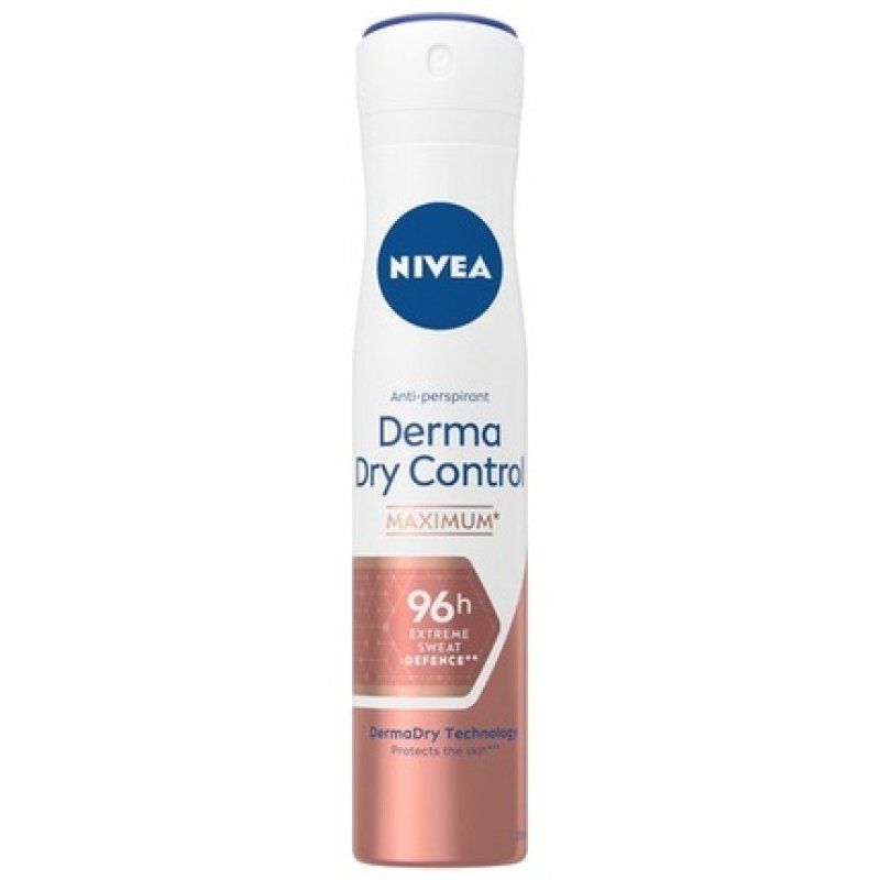 Nivea Derma Dry Control Antiperspirant Deodorant 96h Spray 200ml