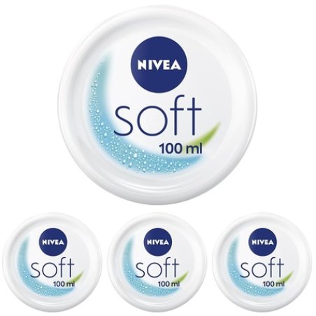 NIVEA Soft Refreshing Moisturizing Cream 100ml with Vitamin E and 100% Natural Jojoba Oil