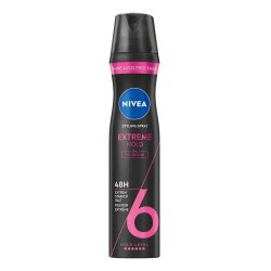 NIVEA Extreme Hold Hair Spray 250ml with UV Protection, Panthenol, and Vitamin B3 48h Strong Hold