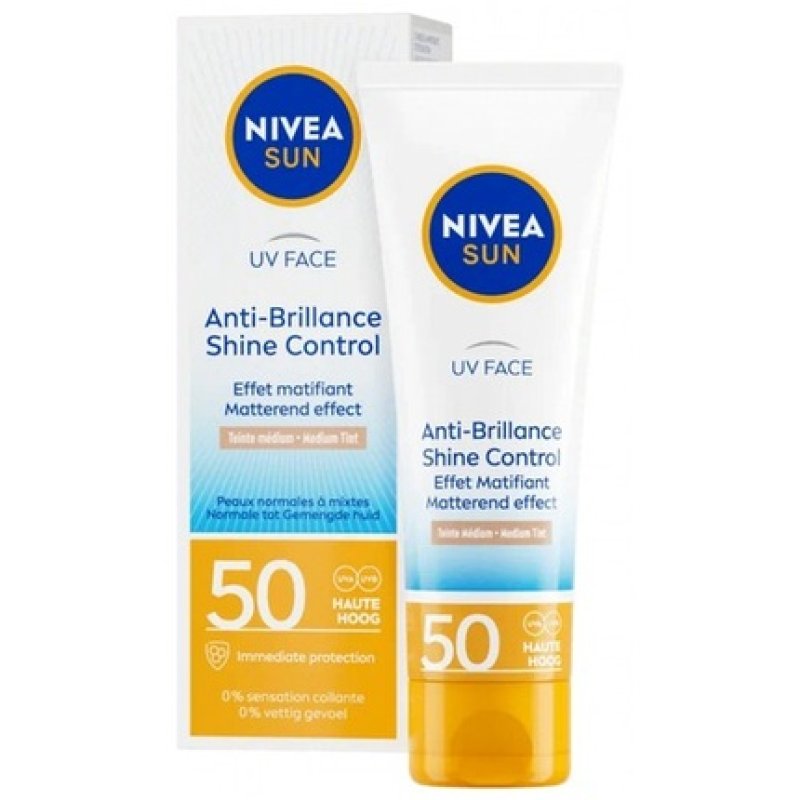 Nivea UV Face Anti-Brilliance Medium Tint SPF 50 50ml