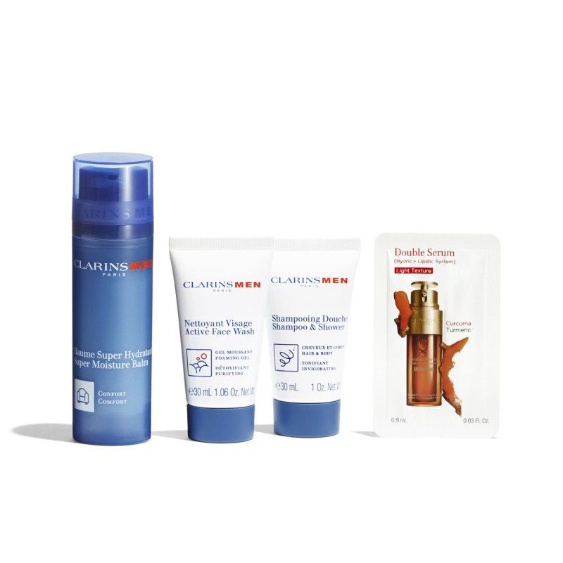Clarins Men Essentiels Hydration Set - A Perfect Gift Set For Hydration Care For Men