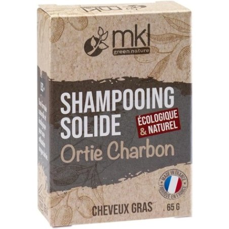 Mkl Green Nature Stinging Nettle Charcoal Solid Shampoo for Oily Hair 65g