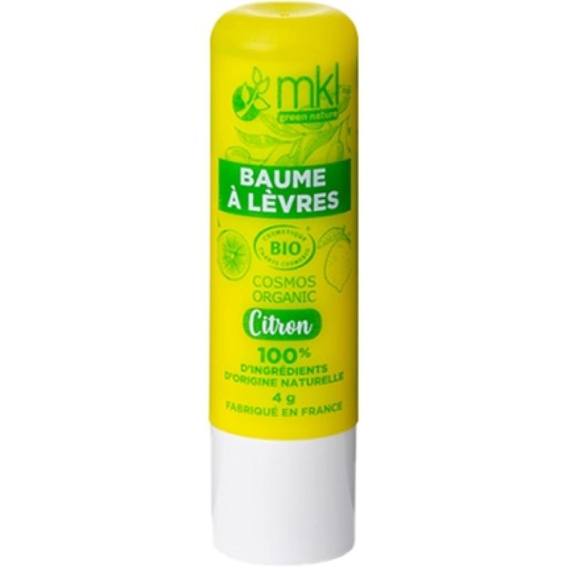 Mkl Green Nature Organic Lip Balm 4g - Lemon