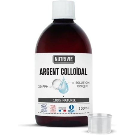 Nutrivie Colloidal Silver 20 PPM 100% Natural 500ml
