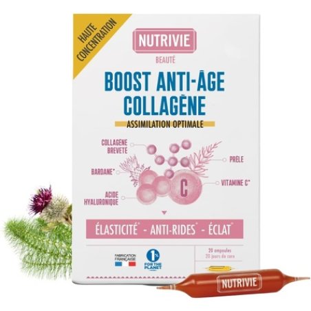 Marine Collagen with Hyaluronic Acid and Vitamin C Ampoules - Hydrolyzed Collagen