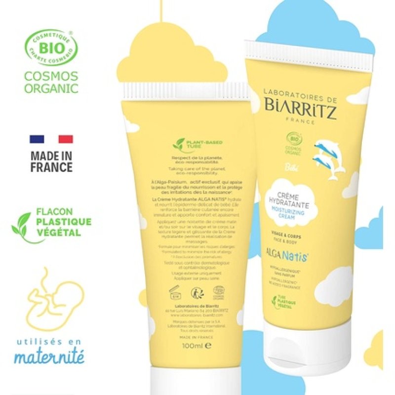 Laboratoires de Biarritz Alga Natis Organic Moisturizing Cream 100ml