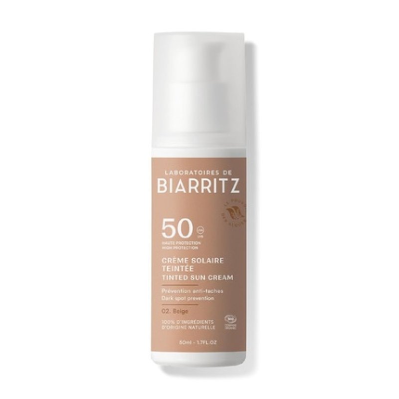 Laboratoires De Biarritz Tinted Sunscreen Face Beige SPF 50 Organic