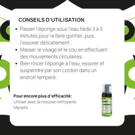 Konjac Expert Natural Face Konjac Sponge with Bamboo Charcoal for Normal to Oily Skin