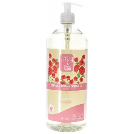 Simply Bio Shower Shampoo Rose Bio 1L - Hair Detergent