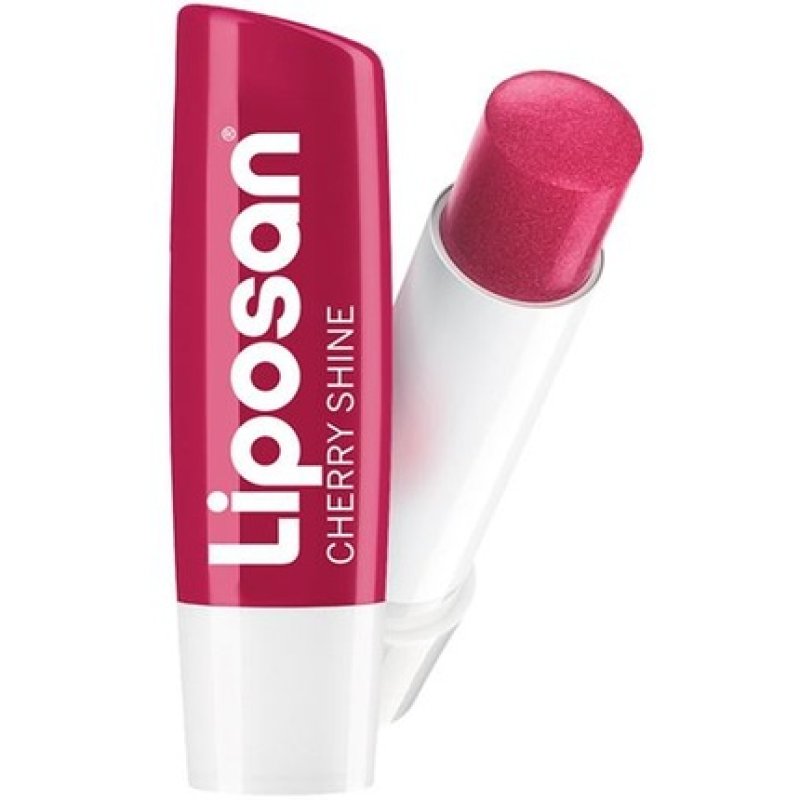 Liposan Cherry Shine Lip Balm - Moisturizing Lip Balm With Cherry Aroma, 4.8g