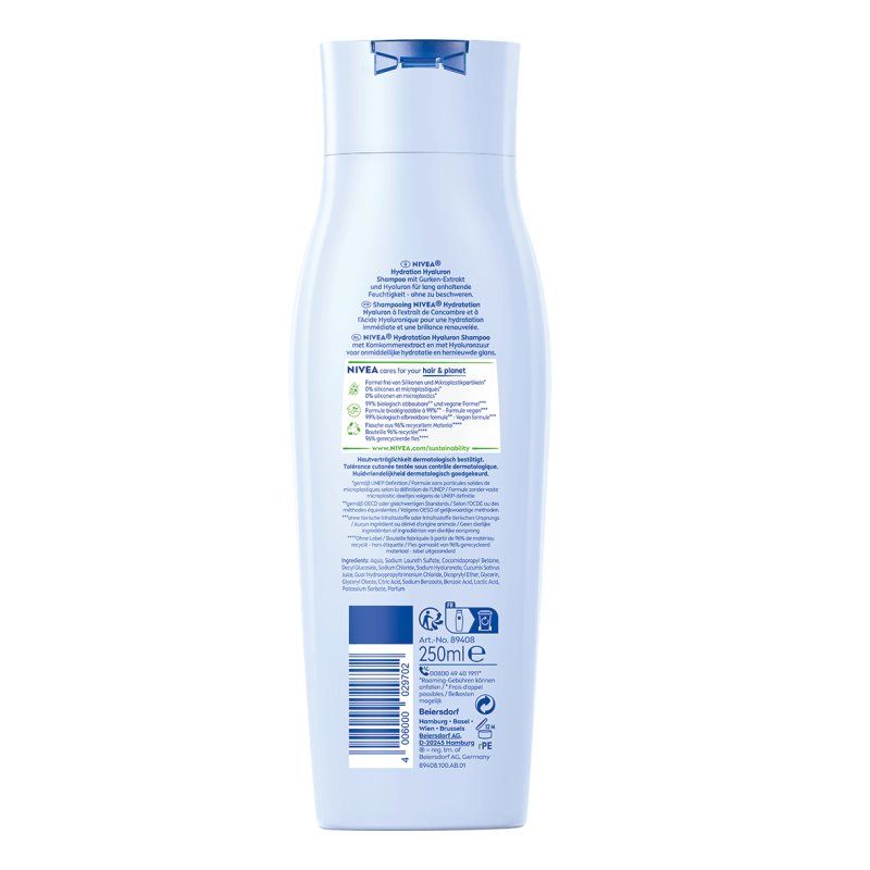 NIVEA Shampooing Hydration Hyaluron