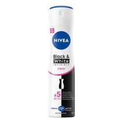 NIVEA Black & White Invisible Clear Deo Spray Femmes Déodorant spray 150 ml 1 pièce(s)