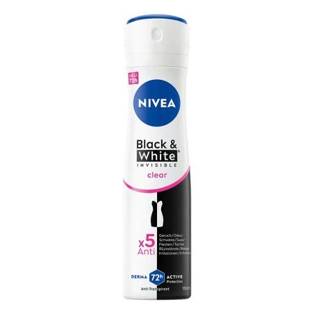 NIVEA Black & White Invisible Clear Deo Spray Femmes Déodorant spray 150 ml 1 pièce(s)