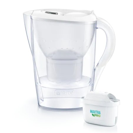 Brita Marella Dispenser water filter 2.4 L Transparent, White
