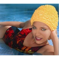 Fashy Women's Frill Swim Cap One Size Black