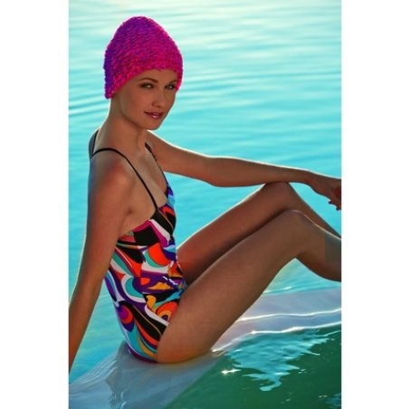 Fashy Women's Frill Swim Cap One Size Red