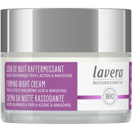 Lavera Firming Night Cream with Triple-Effect Hyaluronic Acid and Bakuchiol Anti-Age Organic Skin Care 50ml