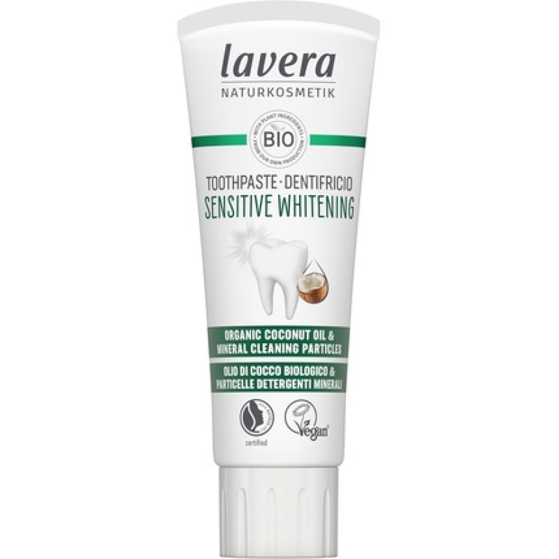 Lavera Sensitive Whitening Toothpaste 5 in 1 Protection - Natural Whitening