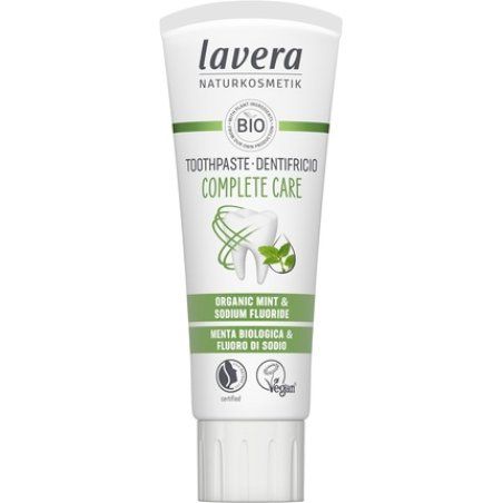 Lavera Toothpaste Complete Care 5 in 1 Protection Organic Mint & Sodium Fluoride Vegan Natural Cosmetics 75ml