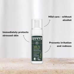 Lavera Men Sensitive Shaving Foam - Alcohol-Free for Sensitive Skin - Gentle