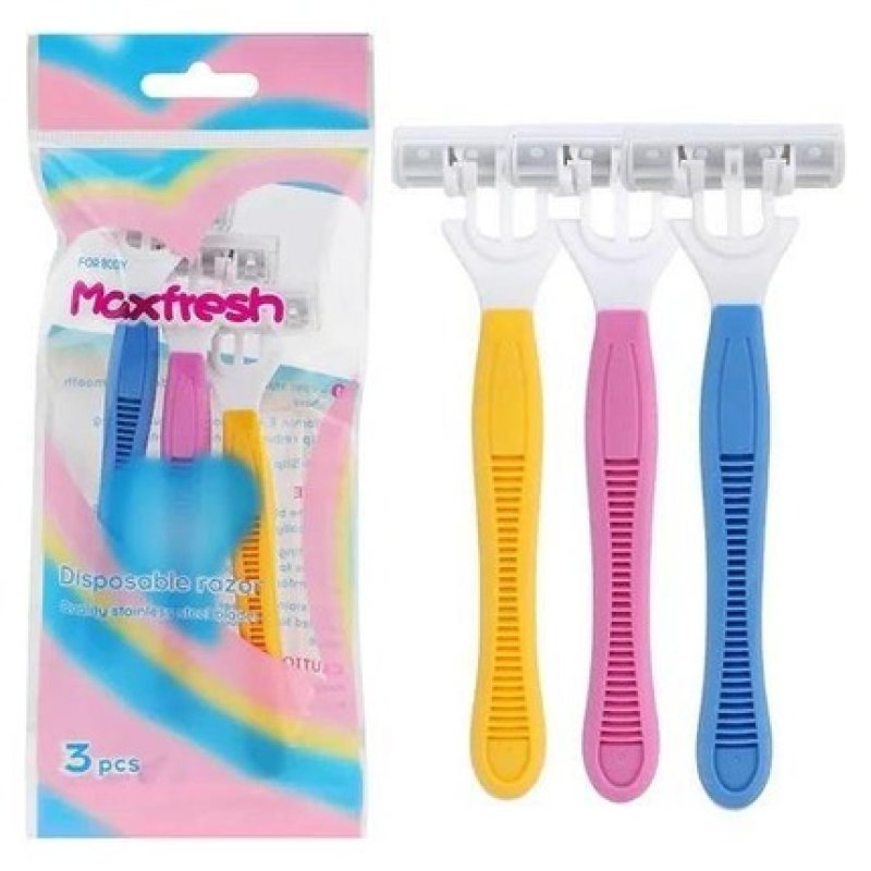 Dreamfix Maxfresh Disposable Razor With 3 Blades And Lubricating Strip