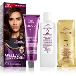 Wella Wellaton Intense Permanent Hair Color with Argan Oil - 4/0 Medium Brown, 1 piece