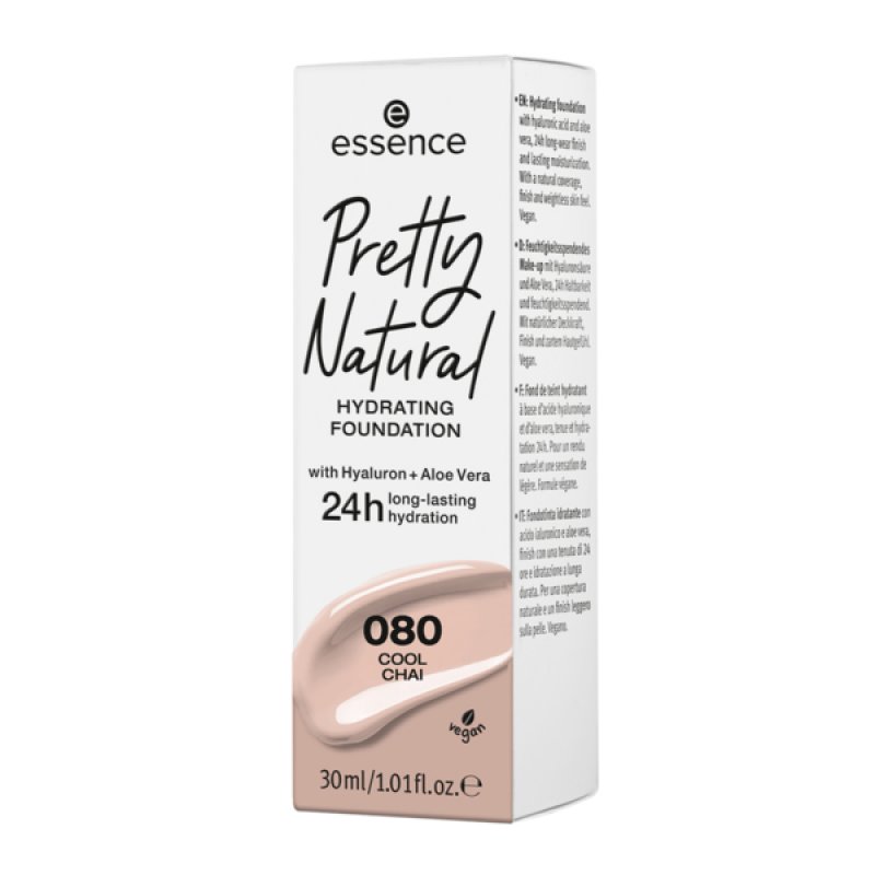 Essence Pretty Natural hydrating foundation 080 Cool Chai 30ml