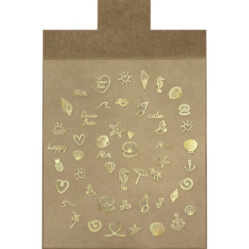 Essence Vintage BEACH Sticker pour ongles 50 pièce(s) Or