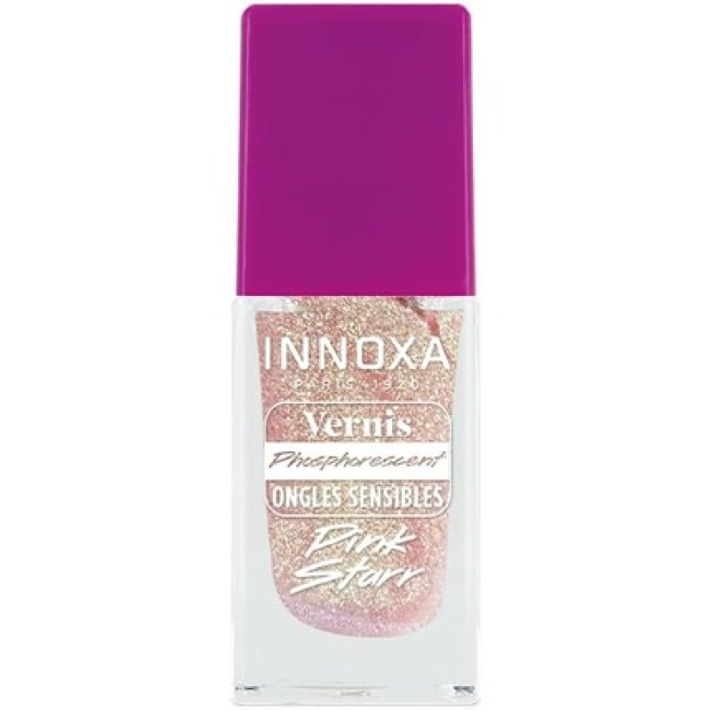 Glow In The Dark Pink Star Nail Polish 8ml Luminous Pearly Pink