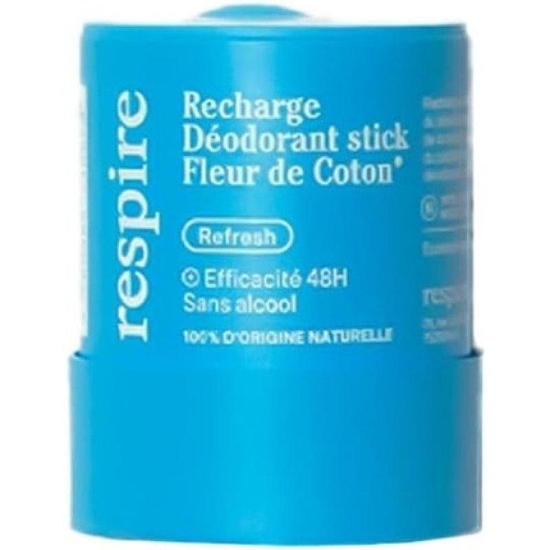 Respire Organic Cotton Flower Deodorant Stick Refill 50g