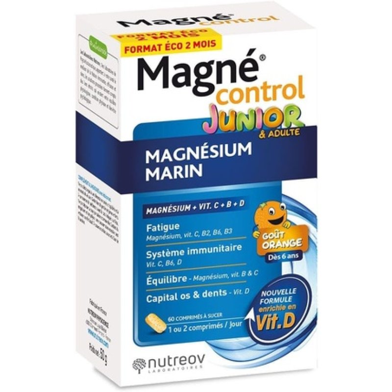 Nutreov Magnecontrol Marine Magnesium for Junior & Adult 60 Tablets