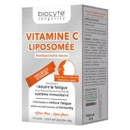 Biocyte Longevity Vitamin C Liposome 10 Sticks