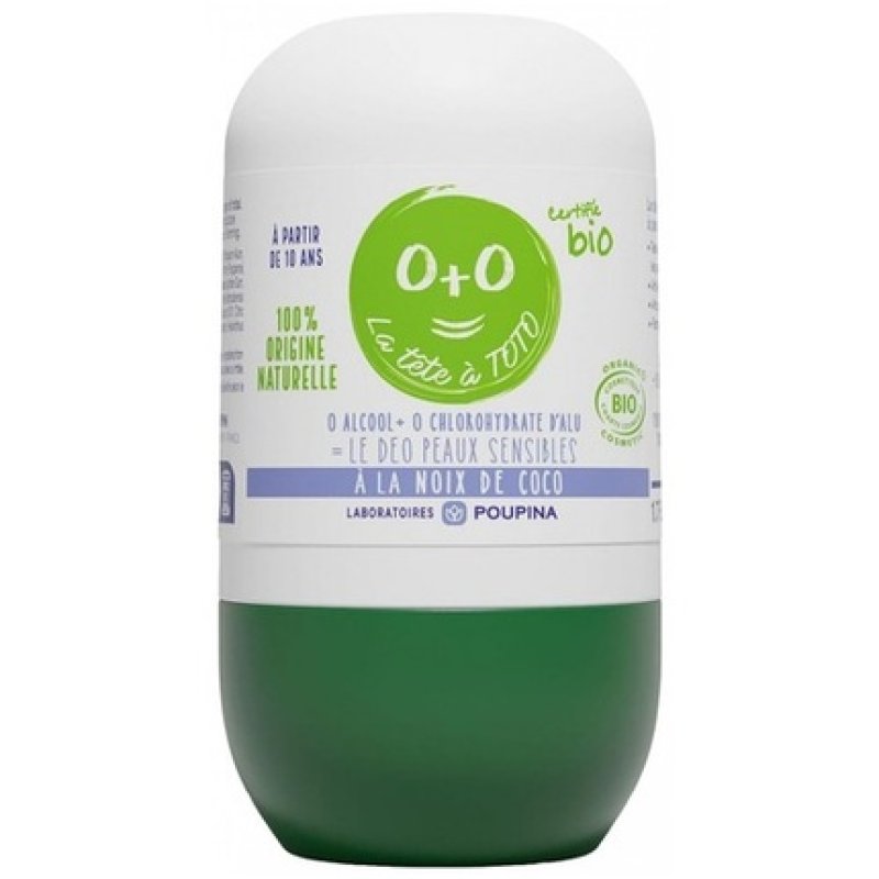 Poupina Organic Coconut Deodorant for Sensitive Skin 50ml