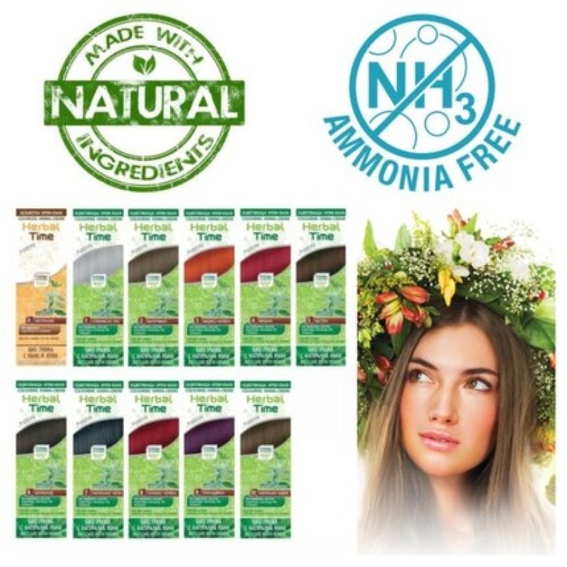 Herbal Time Henna Hair Dye Cream Colorant Natural Organic Dye