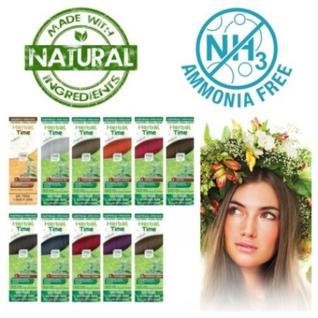 Herbal Time Henna Hair Dye Cream Colorant Natural Organic Dye