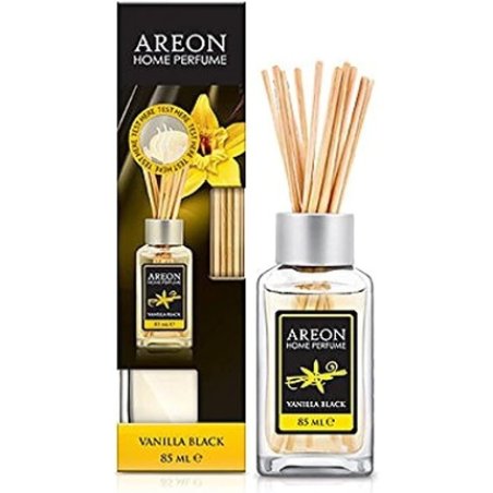 Areon Home Luxury Perfume Reed Diffuser with 10 Rattan Reeds Vanilla Black Scent