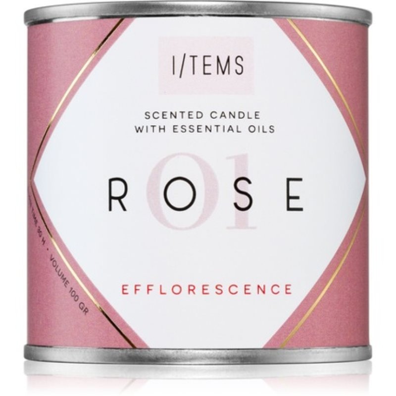 I/TEMS Rose Scented Candle 100g