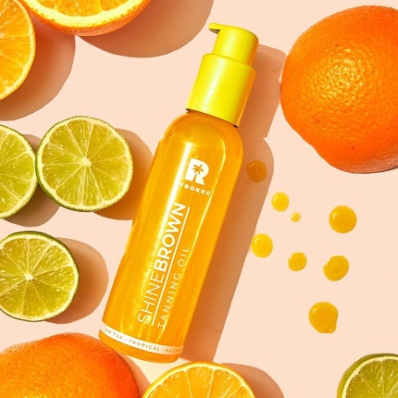 BYROKKO ORIGINAL Shine Brown Maximum Tan TROPICAL Tan Accelerator Oil 145ml
