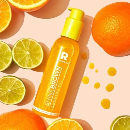 BYROKKO ORIGINAL Shine Brown Maximum Tan TROPICAL Tan Accelerator Oil 145ml