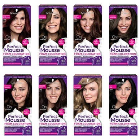 Schwarzkopf Perfect Mousse Foam Collection 0% Ammonia Permanent Hair Dye Shades