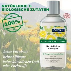 Natural Rosemary and Lemon Shampoo 250ml