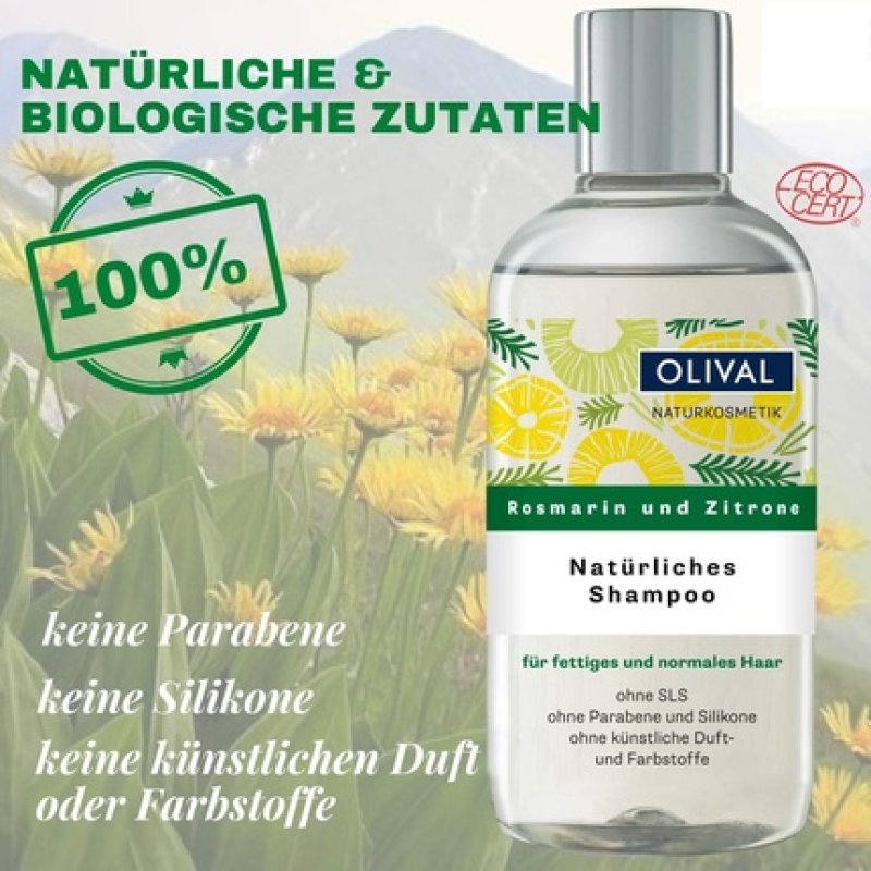 Natural Rosemary and Lemon Shampoo 250ml