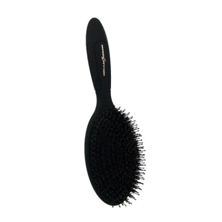 HERCULES SÄGEMANN 9151 Paddle Brush Natural Bristle Brush with Nylon Pins for Long Hair
