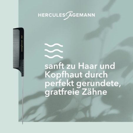 Hercules Sagemann Fine Metal Pin Tail Hair Comb 23.5cm